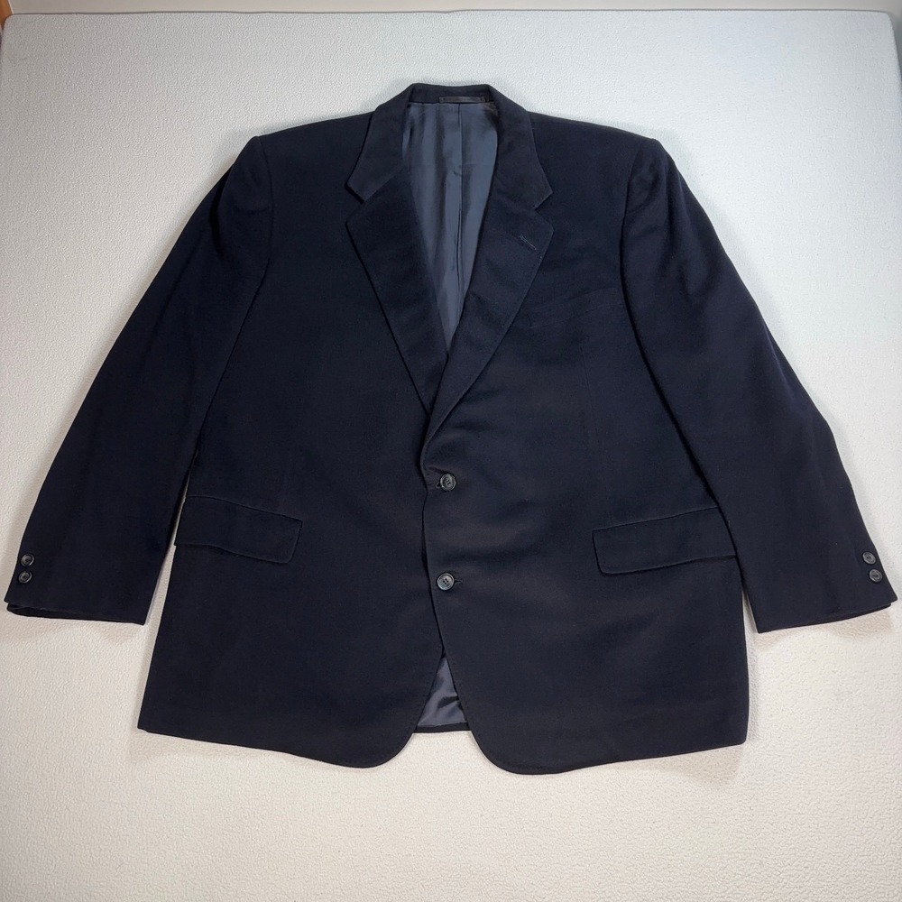 Chester Barrie 100%‎ Cashmere Blazer Men's XL* Black Made in England Jacket